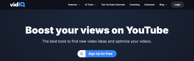 vidIQ Vision for YouTube